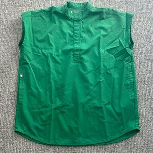 Safety Green Rafael Figs Scrub Top